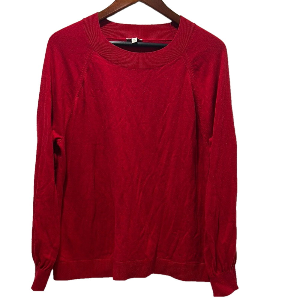 TALBOTS Red Long Sleeve Sweater size XL GUC..